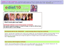 Tablet Screenshot of ediet10.com